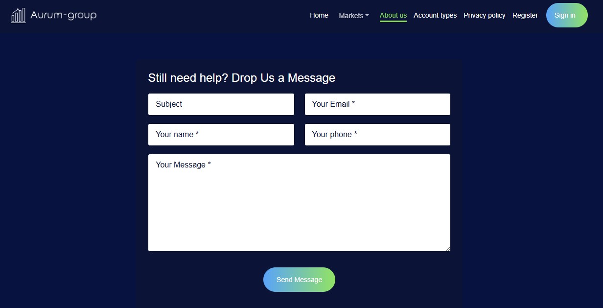 AURUM GROUP Customer Support AURUM GROUP Customer Support